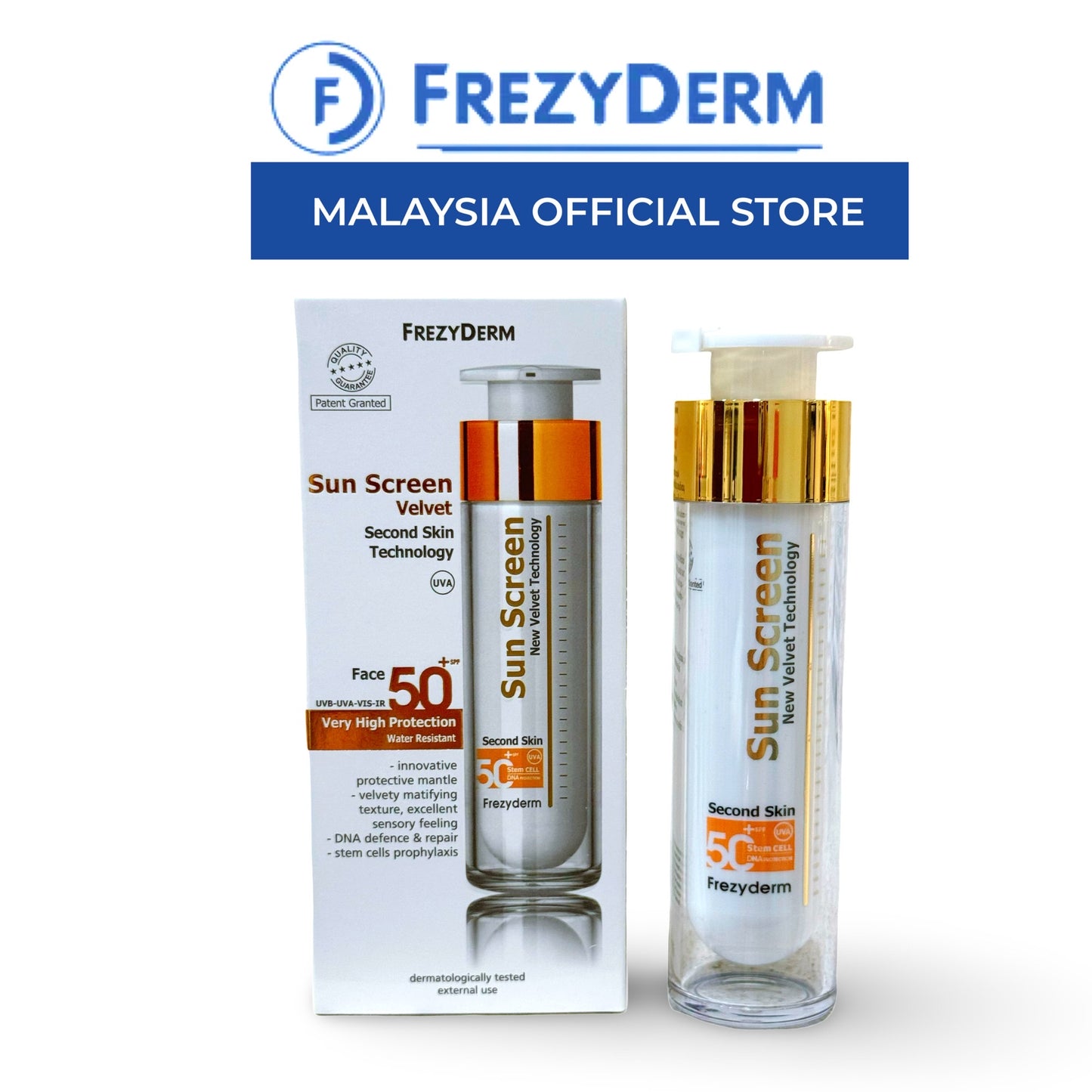 Frezyderm Sunscreen Velvet Face SPF50+(50ml)