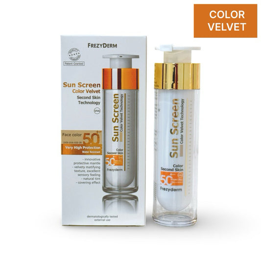 Frezyderm Sunscreen Color Velvet Face Cream SPF50 UVA 50ML
